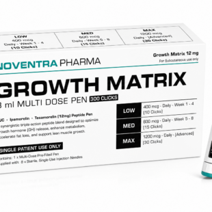 Noventra - CJC/Ipamorelin/Tesamorelin Hybrid Pen - Growth Matrix 12mg